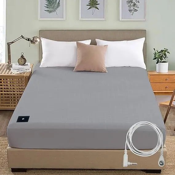 MAXSHARER Earthing fitted sheet Organic cotton with Conductive silver fiber Grounding bed sheet Fitted sheet for Nature Wellness - The Fluff Lab